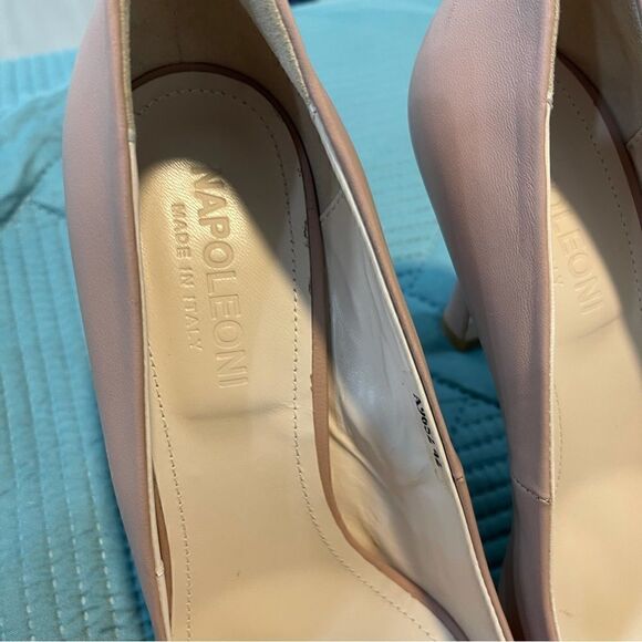 NAPOLEONI blush Made In Italy Leather Square Toe Pumps - Picture 4 of 12